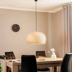 Hanglamp Janne, beukenhout, Ø 53 cm, E27