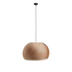 Hanglamp Janne, beukenhout, Ø 53 cm, E27