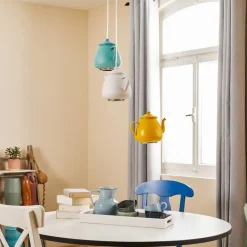 Hanglamp Jasse koffiekan 3-lamps meerkleurig