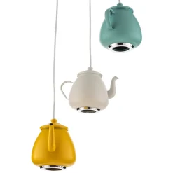 Hanglamp Jasse koffiekan 3-lamps meerkleurig