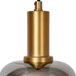 Hanglamp Joanet, Ø 16 cm, 1-lamp, glas, zwart