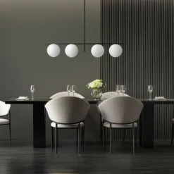 Hanglamp Jugen, zwart, 4-lamps