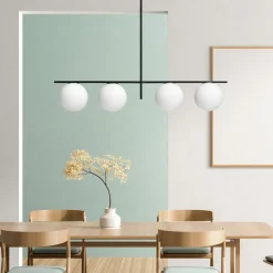 Hanglamp Jugen, zwart, 4-lamps