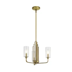 Hanglamp Kimrose, 3-lamp, messing