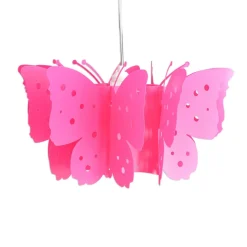 Hanglamp Kizi in pink met vlinders