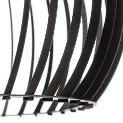 Hanglamp Larus van zwart staal, 2-lamps