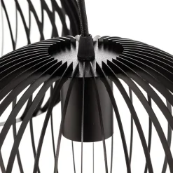 Hanglamp Larus van zwart staal, 2-lamps