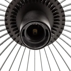 Hanglamp Larus van zwart staal, 2-lamps