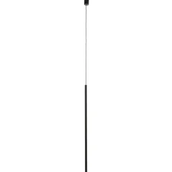 Hanglamp Las 1-lamp, zwart, kap 100cm