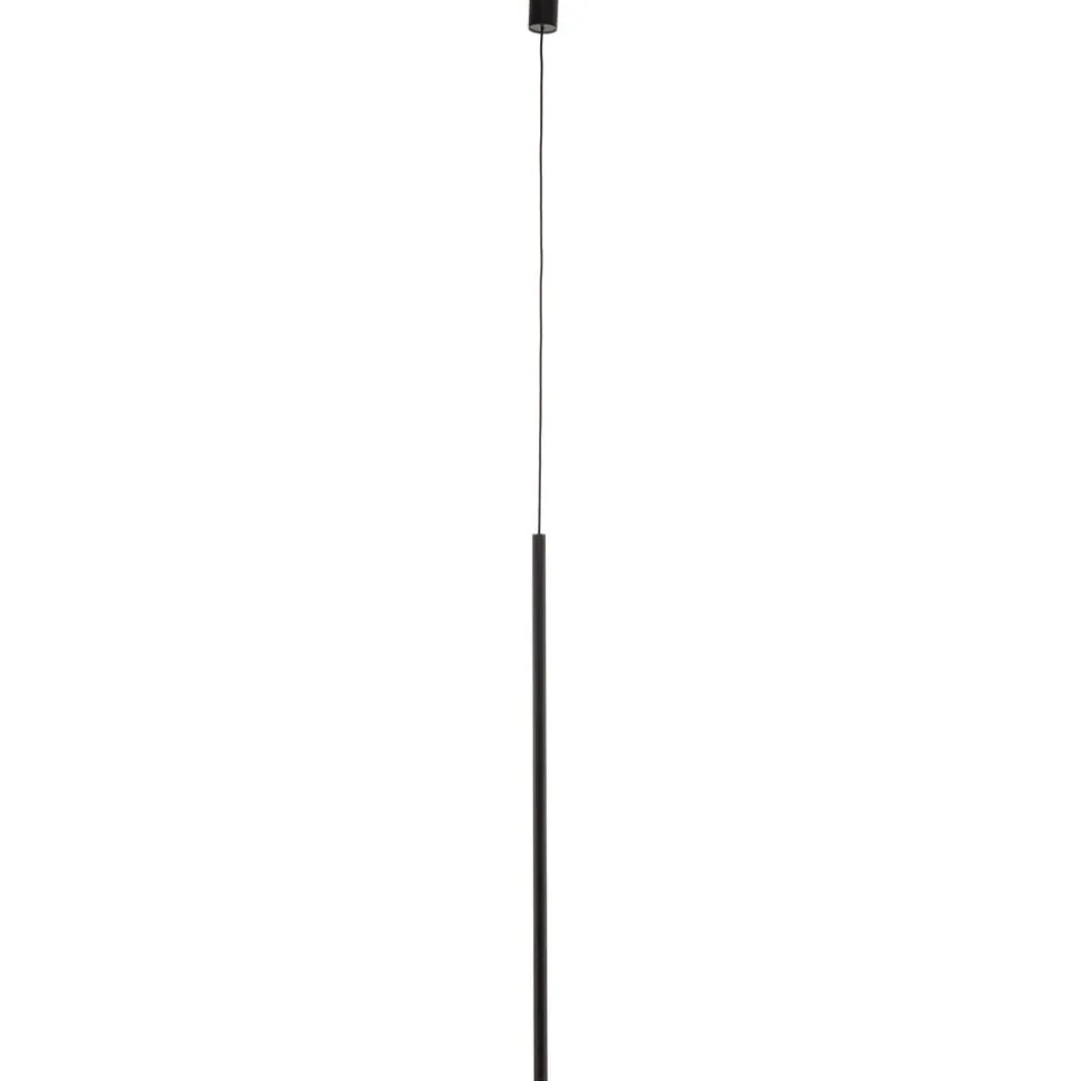 Hanglamp Las 1-lamp, zwart, kap 100cm