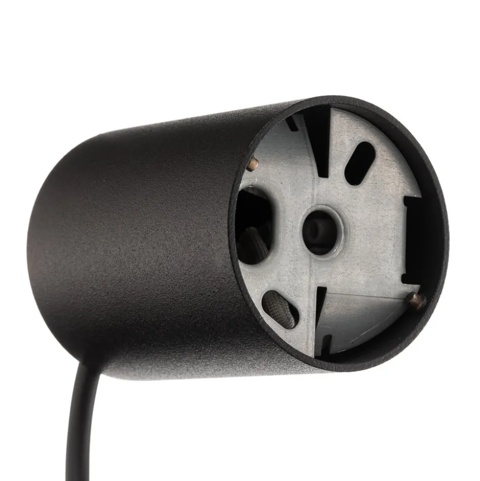 Hanglamp Las 1-lamp, zwart, kap 100cm