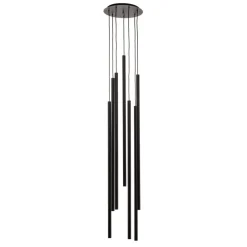 Hanglamp Laser, 7-lamps, zwart