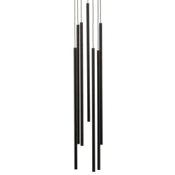 Hanglamp Laser, 7-lamps, zwart