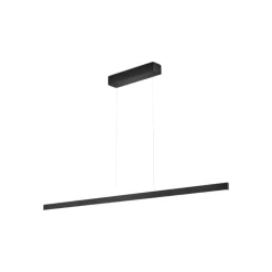 Hanglamp Linda-132, zwart, CCT, gebarenbediening