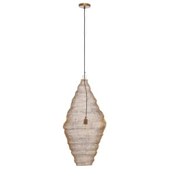Hanglamp Lindby Eldric, Ø 46 cm, goudkleurig, ijzer, E27