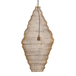 Hanglamp Lindby Eldric, Ø 46 cm, goudkleurig, ijzer, E27