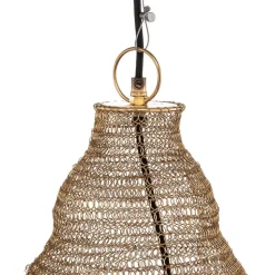 Hanglamp Lindby Eldric, Ø 46 cm, goudkleurig, ijzer, E27