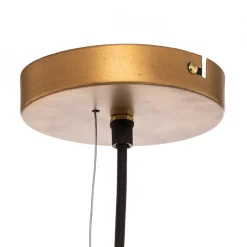 Hanglamp Lindby Eldric, Ø 46 cm, goudkleurig, ijzer, E27