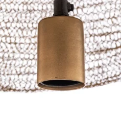 Hanglamp Lindby Eldric, Ø 46 cm, goudkleurig, ijzer, E27