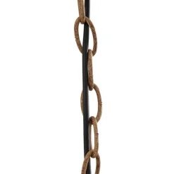 Hanglamp Lindby Fibi, bruin, gewei, 6-lamps E14