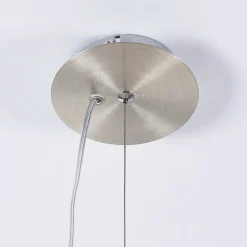 Hanglamp Lindby Ginevra, Ø 38 cm, wit, glas, E27