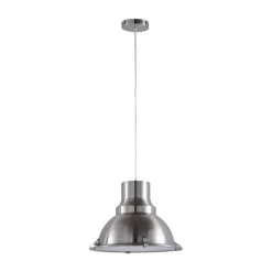 Hanglamp Lindby Letty, Ø 39 cm, nikkelkleurig, metaal, E27