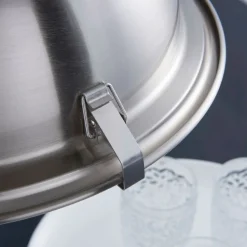 Hanglamp Lindby Letty, Ø 39 cm, nikkelkleurig, metaal, E27