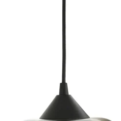 Hanglamp Lindby Marla, rond, glas, rookgrijs, 50 cm