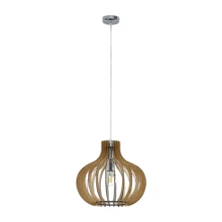 Hanglamp Lindby Sina, Ø 35 cm, hout, E27