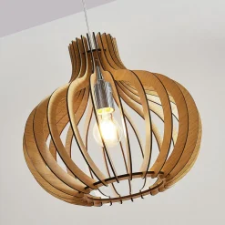 Hanglamp Lindby Sina, Ø 35 cm, hout, E27