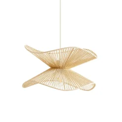 Hanglamp Lindby Valdorin, beige, papier, Ø 40 cm, E27