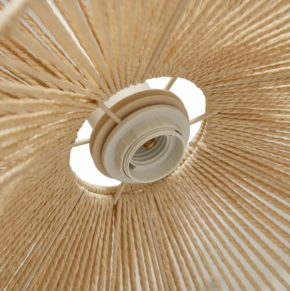 Hanglamp Lindby Valdorin, beige, papier, Ø 40 cm, E27