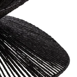 Hanglamp Lindby Valdorin, zwart, papier, Ø 40 cm, E27