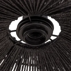 Hanglamp Lindby Valdorin, zwart, papier, Ø 40 cm, E27