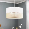 Hanglamp Linobianco met jute