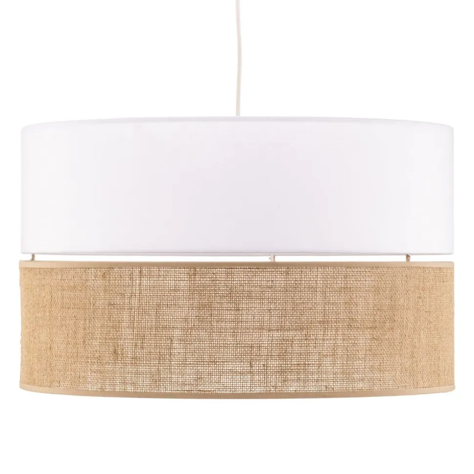 Hanglamp Linobianco met jute
