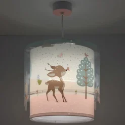 Hanglamp Loving Deer voor kinderen Dalber, motief hert
