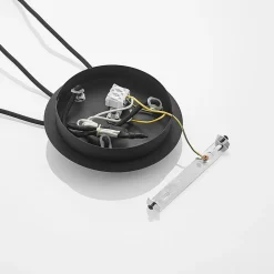 Hanglamp Lucande Zyli, 3-lamps, rookgrijs, glas