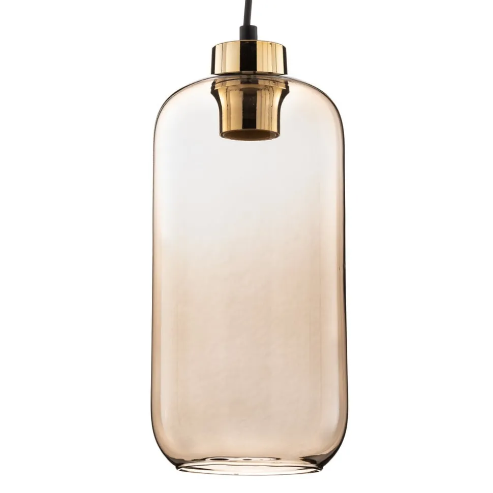 Hanglamp Marco Green, 1-lamp, bruin