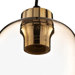 Hanglamp Marco Green, 1-lamp, bruin