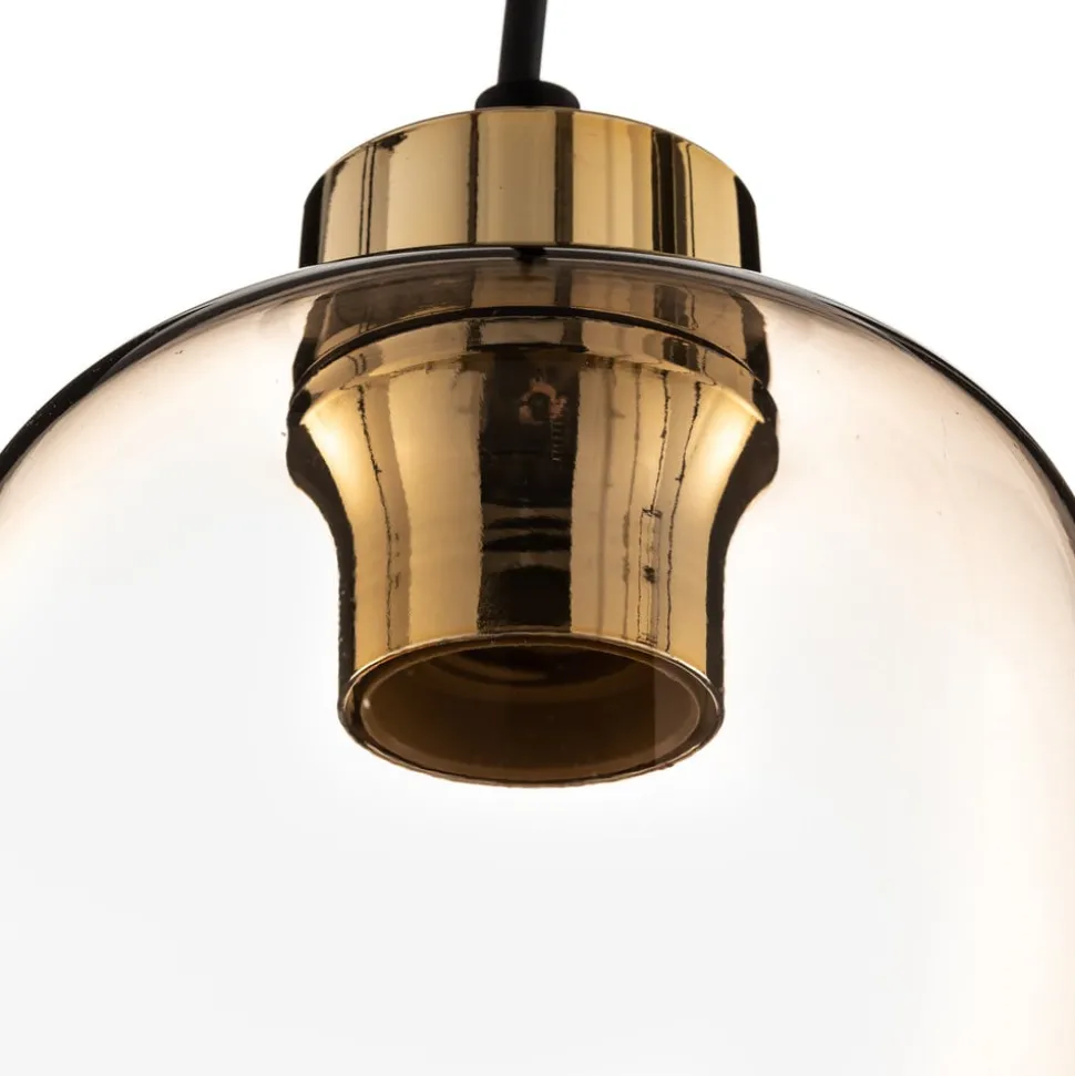 Hanglamp Marco Green, 1-lamp, bruin