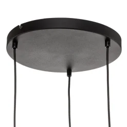 Hanglamp Marco Green, 3-lamps helder/groen/bruin