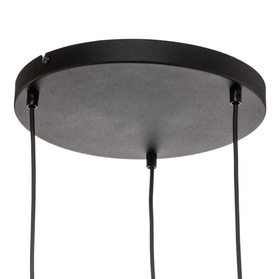 Hanglamp Marco Green, 3-lamps helder/groen/bruin