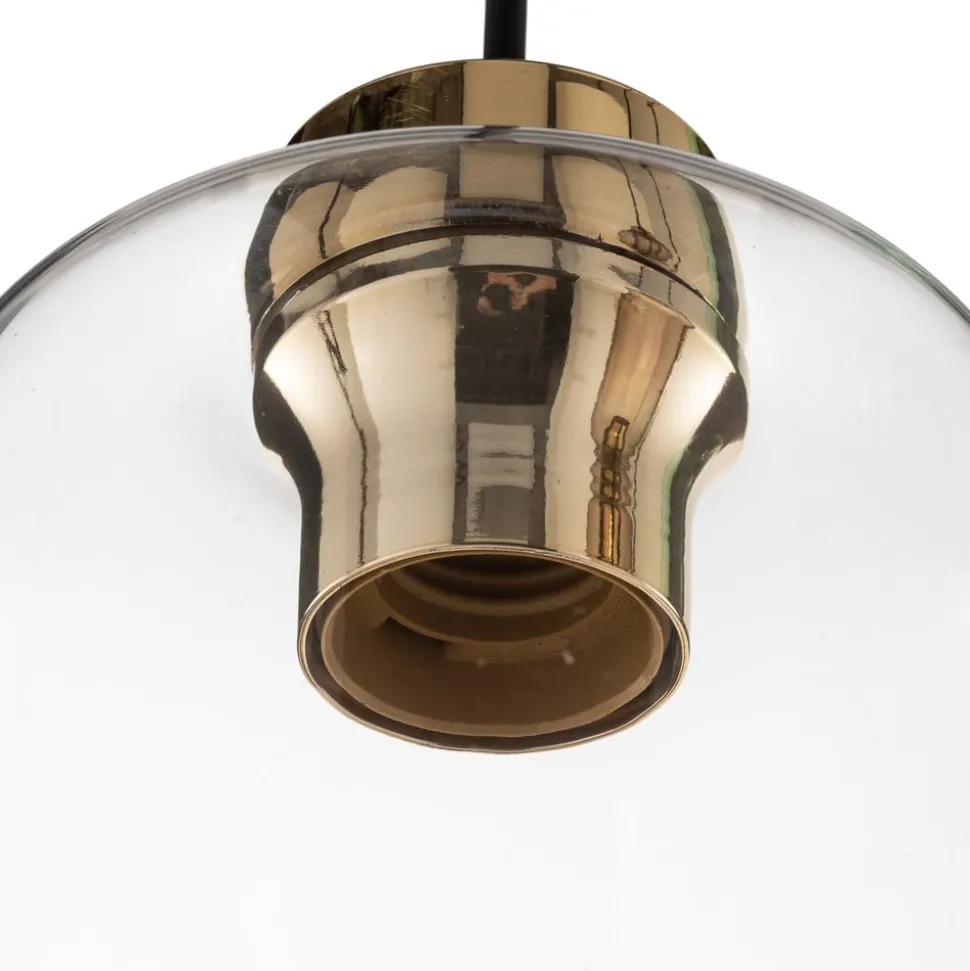 Hanglamp Marco Green, 3-lamps helder/groen/bruin