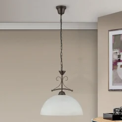 Hanglamp Marco met albastglas, 1-lamp