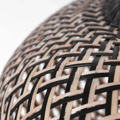 Hanglamp Maze, zwart-naturel