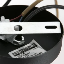 Hanglamp Maze, zwart-naturel