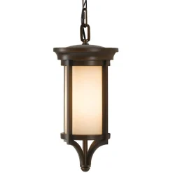 Hanglamp Merrill voor buiten in brons