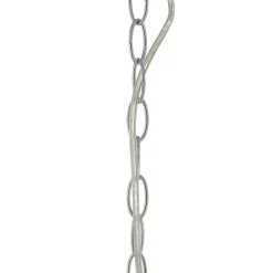 Hanglamp metaal, industrieel ontwerp, chroomkleurig