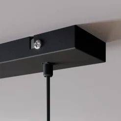 Hanglamp Midnight geheel in zwart 5-lamps